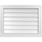 Ekena Millwork Vertical Surface Mount PVC Gable Vent w/ 2"W x 2"H , Brickmould Sill Frame, 26"W x 20"H GVPVE26X2003SN - alternate 1